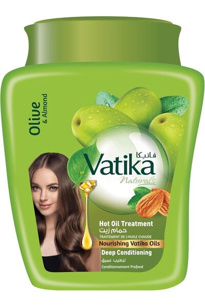 Vatika علاج الزيت الساخن لترطيب الشعر بعمق 500 جرام (موف)