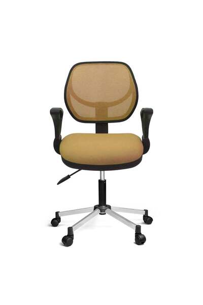 Türksit 804 File Çalışma Koltuğu Metalik Gri Boyalı Ayak Krem