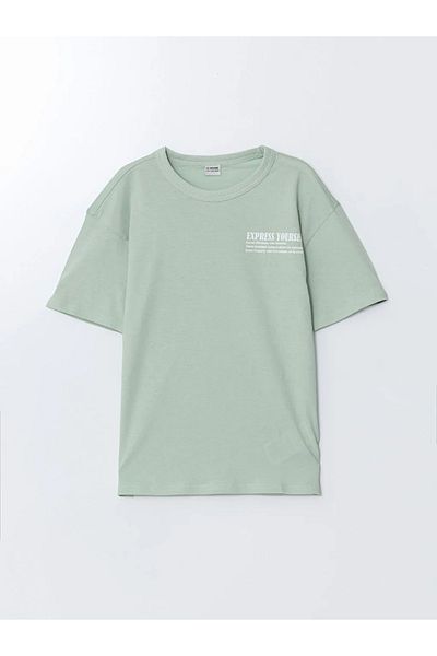 LC Waikiki LCW Kids Beige εμπριμέ μπλουζάκι για αγόρια Σετ 2 τεμαχίων