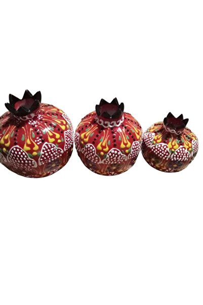 sema çini el yapımı çini dantel model nar seti