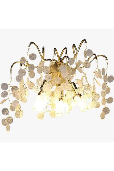 Btm Modern gold and white wall applique