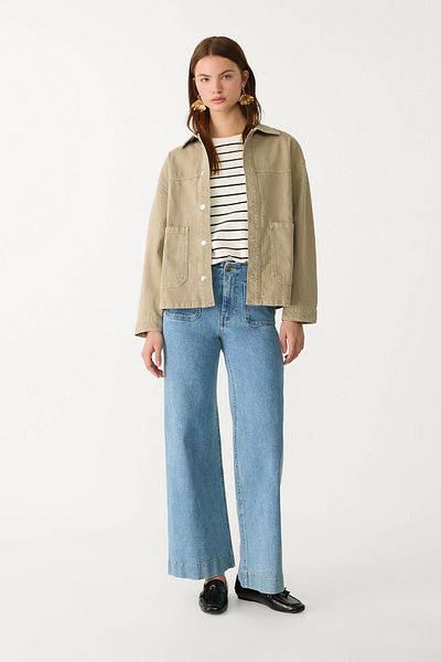 Stradivarius Twill jacket with pockets