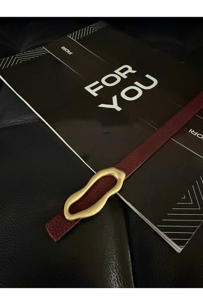 Fiori حزام رفيع بإبزيم بتصميم إيطالي، حزام بنطلون، حزام قميص، حزام معطف