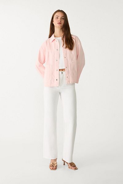 Stradivarius Twill jacket with pockets