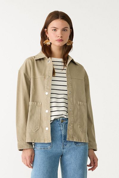 Stradivarius Twill jacket with pockets