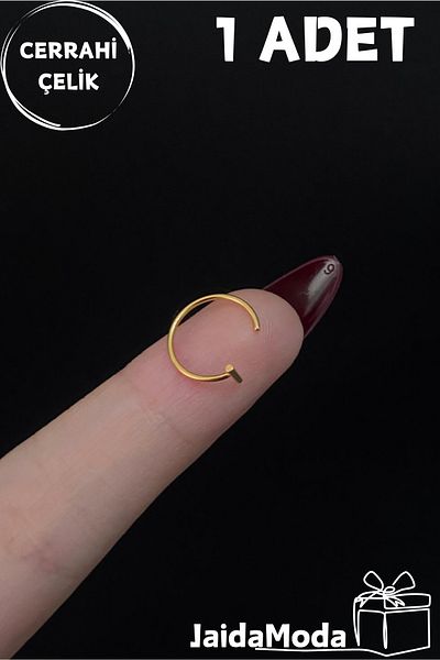 Jaida Moda Unisex Compression Perforation Free Fake Lip Piercing