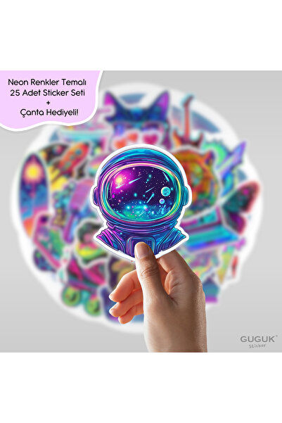 GUGUK Neon Sticker Seti