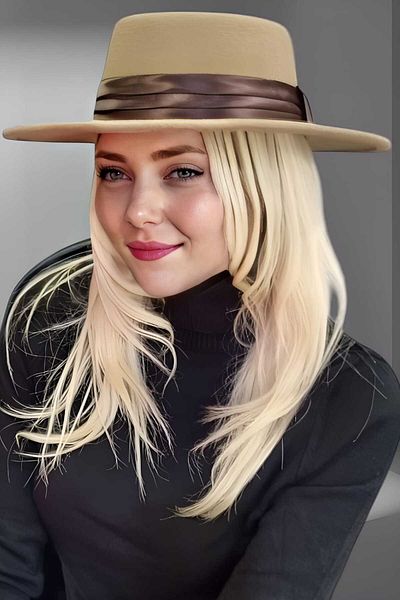 Trenderrs Women's Stamp Gondola Hat
