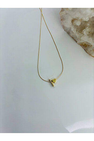 ESNEVA Kalpli I Harfi Isim Baş Harf Kolye Ince Tasarım Zarif Kolye