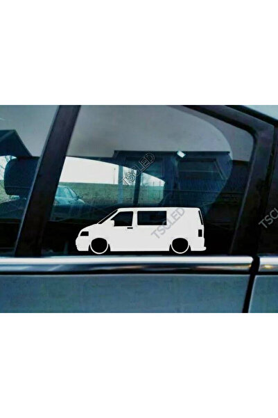 TSC T5 Transporter kombi van Kapı Kelebek Cam Oto Sticker 17 CM 2 Adet