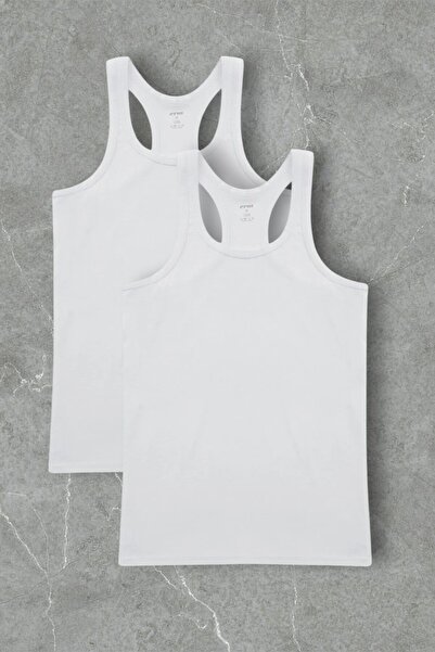 Eros Men's Boxed Cotton Swimming Back 2-Piece Undershirt A1204.24.-25E