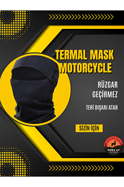 PROHUNTER Siyah Kar Maskesi Termal Kışlık Bere Boyunluk Motorcu Kask Bere Uni...