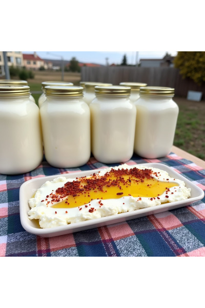 YASİN YÖRESEL Hatay Yöresel Natural Tuzlu Yoğurt (İnek Sütlü) 1000 cc