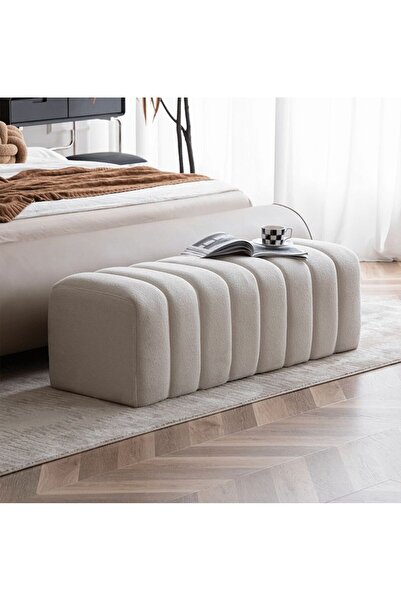 arge demo Ring Benç Çok Amaçlı Benç Puf Beyaz Renk