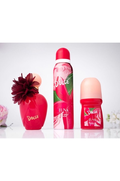 Dolce Kadın Parfüm Luna EDT 100 ml + Deodorant 150ml + Roll-on 50ml