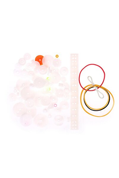 Hobi Mekatronik 75 Parça Plastik Dişli Çark Seti (DC Motor - DIY - Hobi Seti)