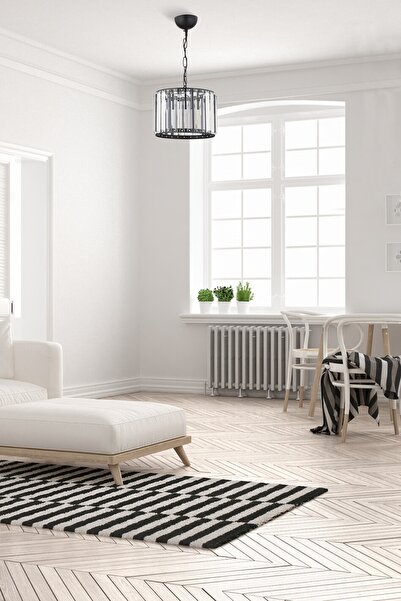 Avonni Elmas Modern Avize E27 12W 23cm Metal Siyah Avonni-FZ-7520-T3-BSY