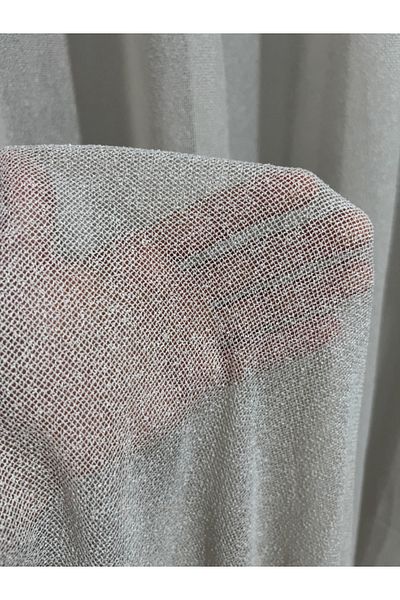 MebelPort Curtain Tul subțire 1/3-1/2-1/1 pentru cornișă pliată de țeavă de frecvență
