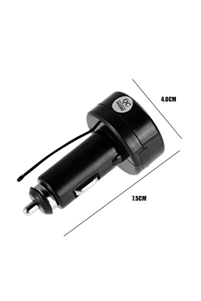 Hobi Mekatronik 12-24V Çakmaklık uyumlu led ekran Akü voltaj ve sıcaklık göst...