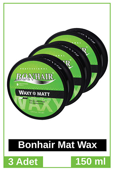 Bonhair Wax Matt 150 ml 3 Adet