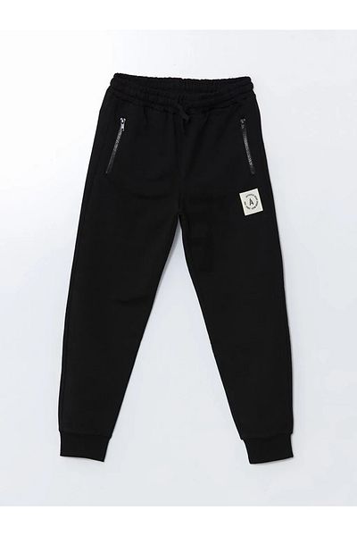 LC Waikiki LCW Παιδικό Μαύρο Ελαστικό Αγόρι Jogger Φούτερ