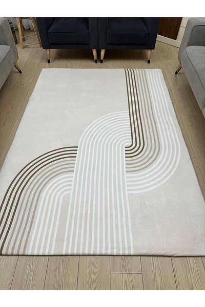 ALLGELSİN Elastic Micro Fleece Carpet Cover 4m2 160X230 or 6m2 200X300 Four or Six Meters Square Carpet Cover