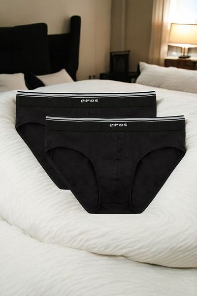 Eros Ανδρικό μονόχρωμο βαμβακερό εσώρουχο 2 τεμαχίων A1215.23.-25e