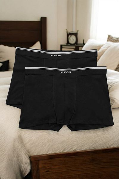 Eros Ανδρικό μονόχρωμο βαμβακερό πακέτο 2 Boxer A1201.23.-25e