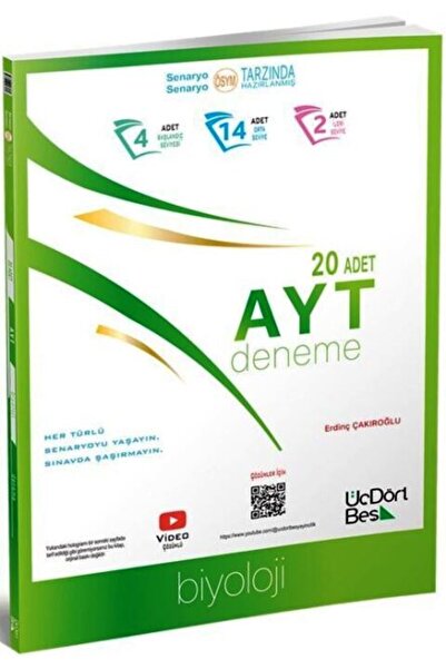 Üç Dört Beş Yayıncılık Ayt Biyoloji Deneme Güncel Baskı