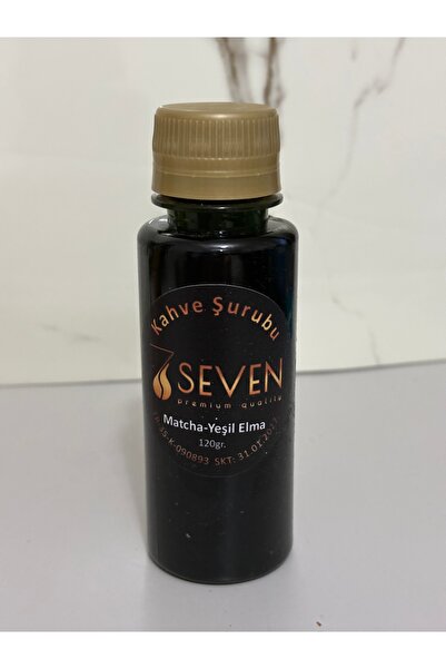 SEVEN7 Matcha Mini Kokteyl Şurup Matcha-Yeşil Elma 120ml Özel Şişe