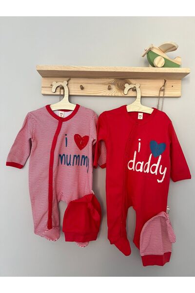 Butik 2’li Yenidoğan Bebek Tulum Takım