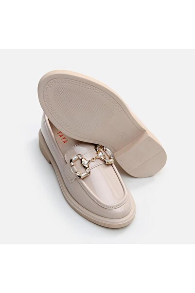 Yaya by Hotiç Beige Yaya Damen-Loafer