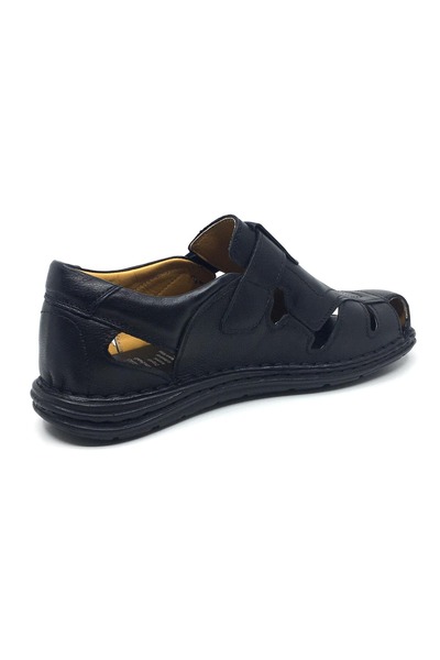 Luis Figo 100% Genuine Leather Orthopedic Men's Daily Comfortable Summer Large Size Sandals Slippers 39-48