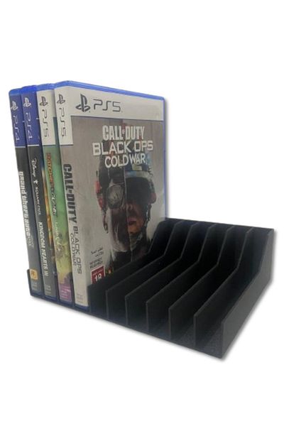 3D Brothers Game Disc Organizer with 10 Disc Capacity - Compatible with PlayStation and Xbox Games, Featuring