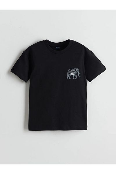 LC Waikiki Tricou pentru băiat Lcw Kids negru cu gât crew