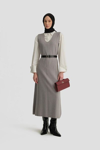 Armine Gray 24Kd4216 Model Zero Arm Gilet