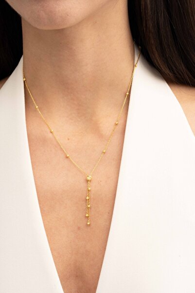 jingle bells Dorika Toplu Kolye 925 Ayar Gümüş Altın Kaplama Dorissa006