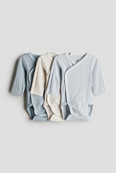 H&M 3-pack wrapover bodysuits