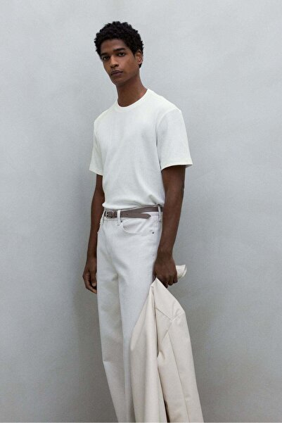 H&M Regular Fit Textured T-shirt