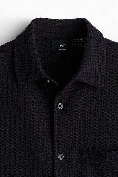 H&M Regular Fit Waffled shirt