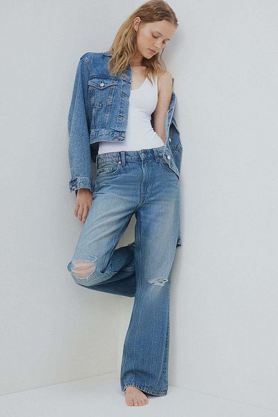 H&M Baggy Bootcut Regular Jeans