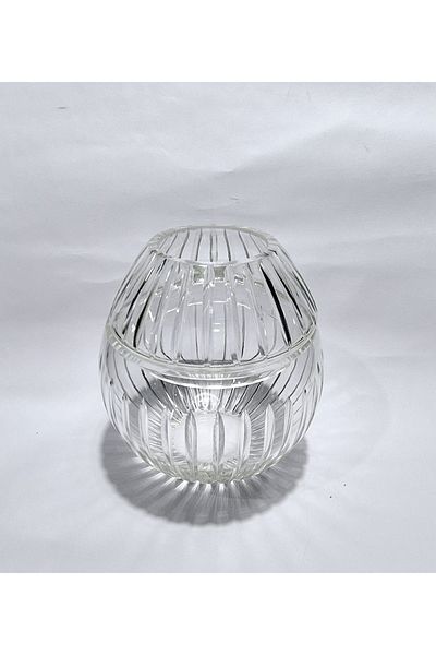 Kristal Market Suport pentru șervețele din sticlă de dimensiuni mari, realizat manual din cristal tăiat