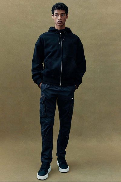 H&M Regular Fit Twill Cargo Trousers