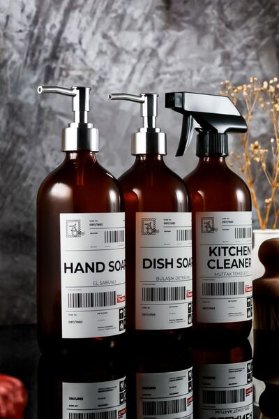 TheBRo 500ML Amber Glass 911 Post Series Σαπούνι Χεριών, Απορρυπαντικό Πιάτων...