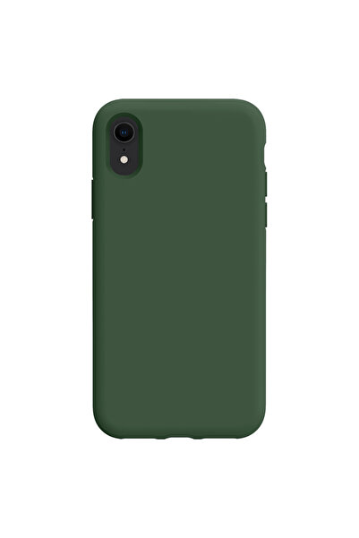 Marselit iphone XR Uyumlu Premium Lansman Liquid Silikon Kılıf İçi Kadife-Çam...