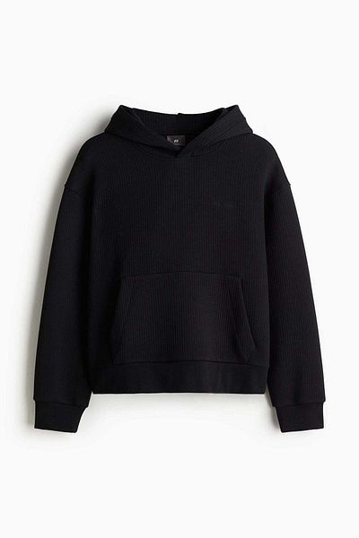 H&M Loose Fit Ribbed hoodie