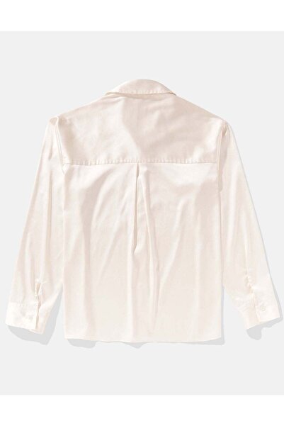 AMERICAN EAGLE AE Satin Button-Up Shirt