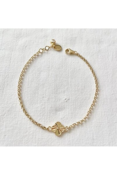 Lora Kuyumculuk Kalemli Yonca Altın Bileklik
