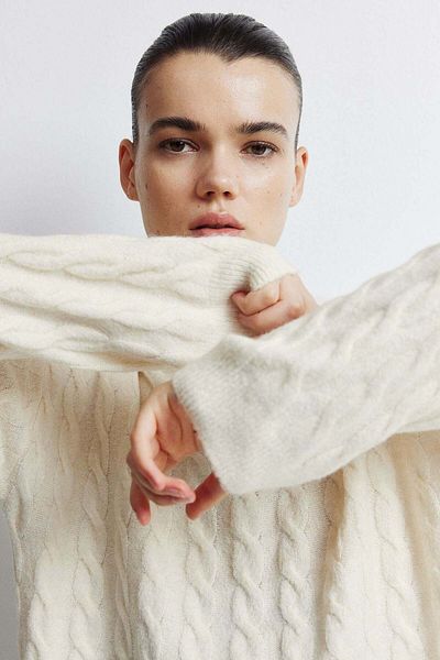 H&M MAMA Cable-knit jumper