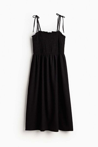 H&M Tie-strap smocked dress